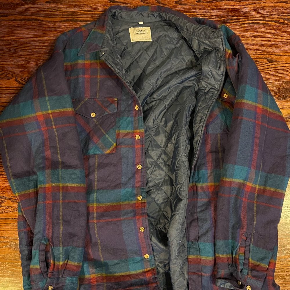 Comfy Vintage Sierra Ridge Oversized Quilted Flannel